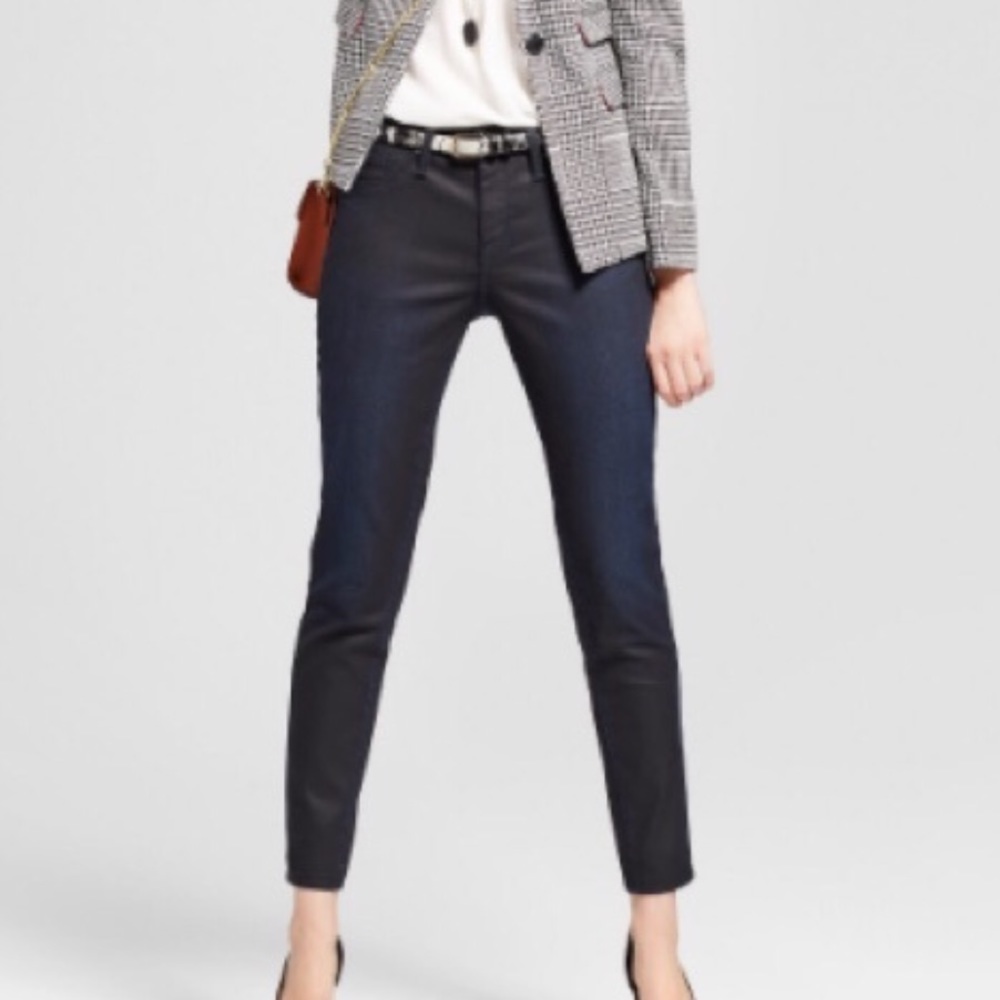 NWT Mossimo wax coated jeggings sz 6